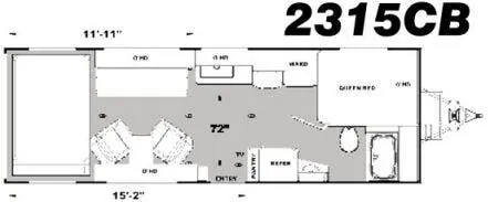 Eclipse Iconic 2315CB floor plan