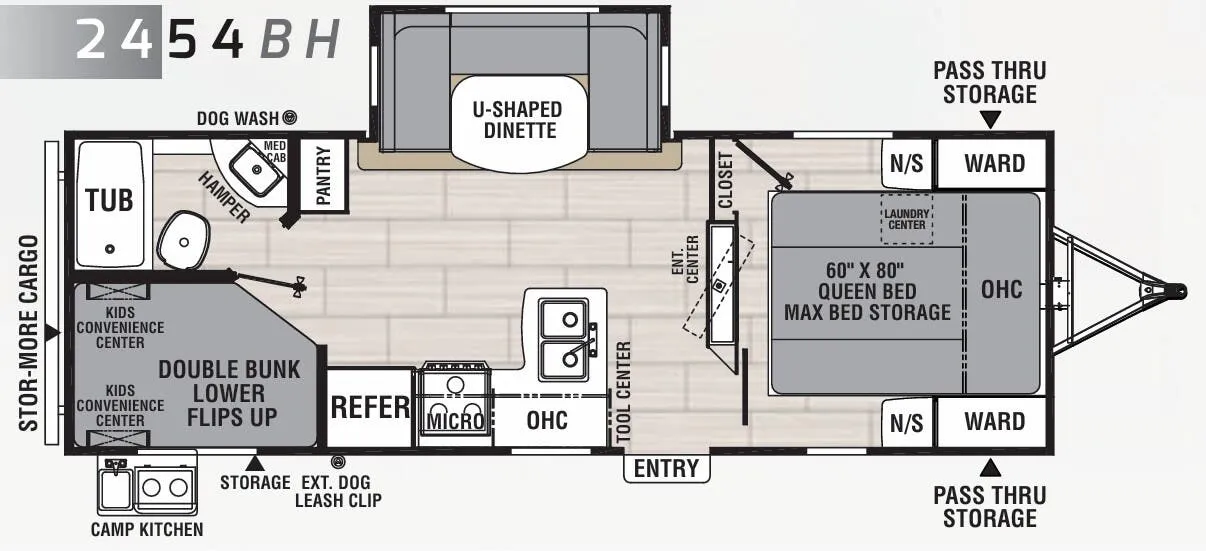 Coachmen Northern Spirit 2454BH floor plan