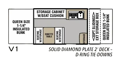 Forest River Viking V-Trec V1 floor plan