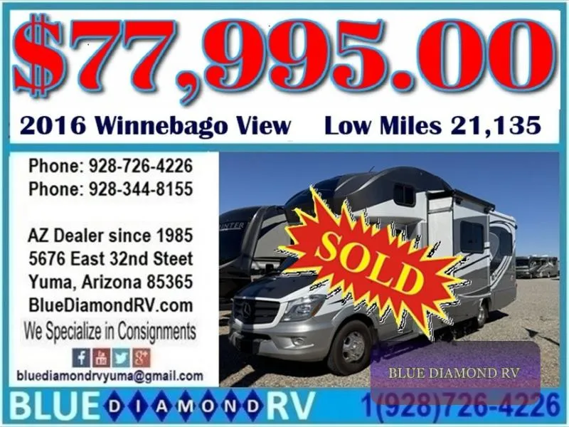 2016 Winnebago View 24G - Main photo