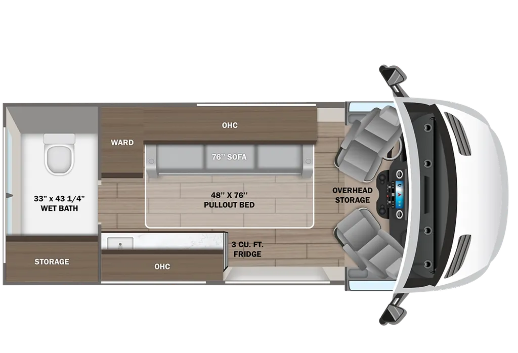 2026 Entegra Coach Launch 19AG floor plan