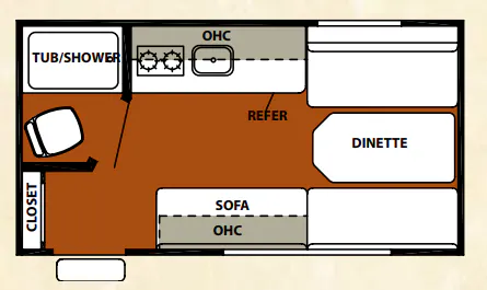 Forest River Cherokee Wolf Pup 14RB floor plan