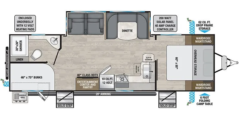 2024 Alliance RV Delta 281BH floor plan