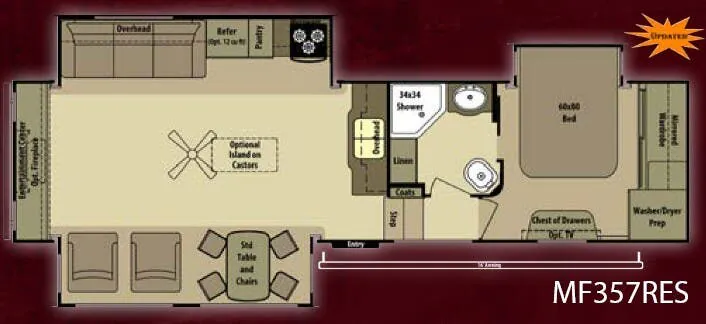 Highland Ridge Mesa Ridge MF357RES floor plan