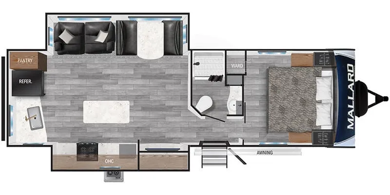 Heartland Mallard M263RK floor plan