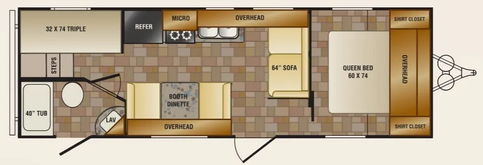 CrossRoads Z-1 1 ZT251BH floor plan
