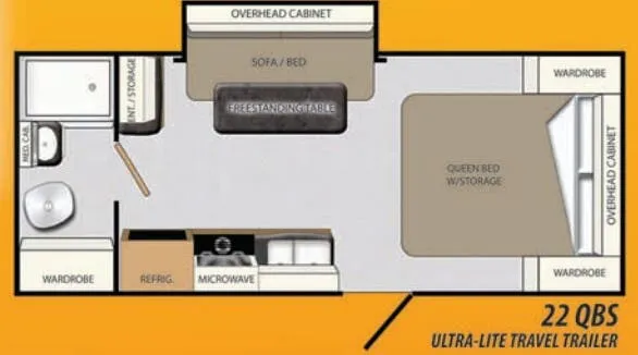 Coachmen Apex 22QBS floor plan