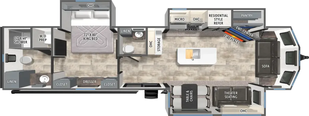 2027 Forest River Puma Vista 38VFL floor plan