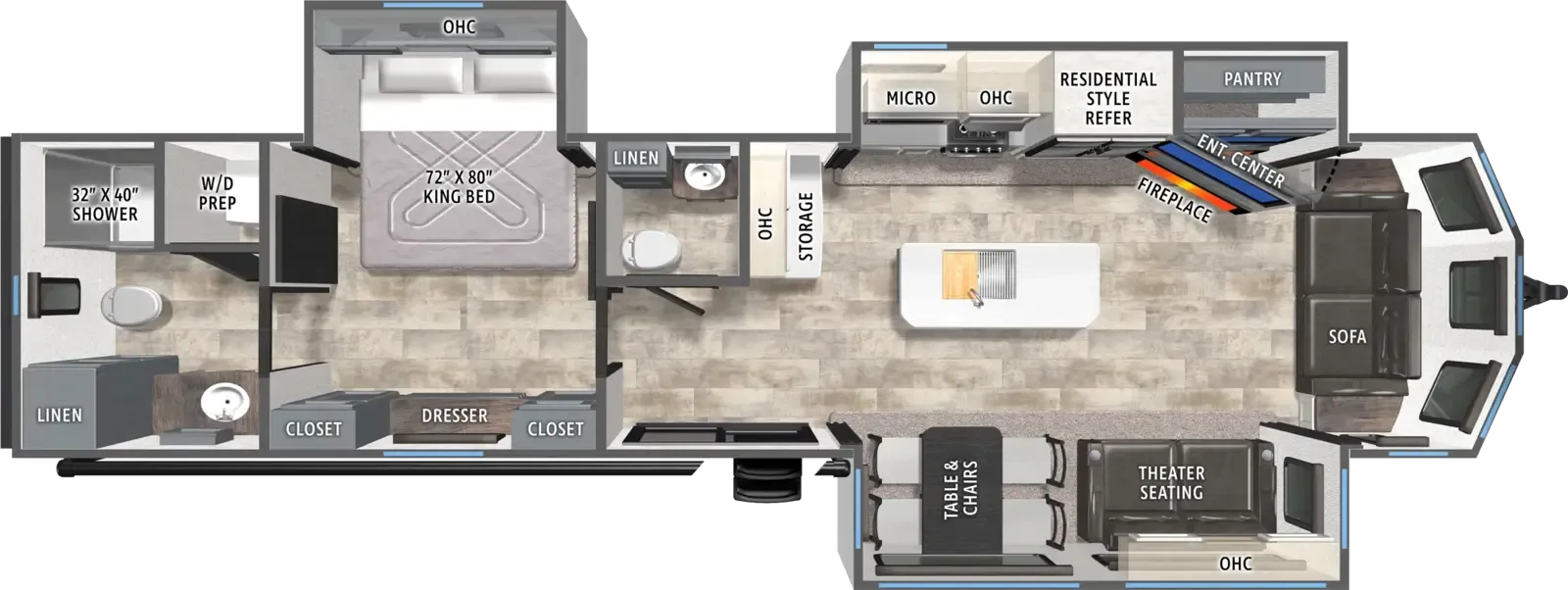 2027 Forest River Puma Vista 38VFL - Floor plan