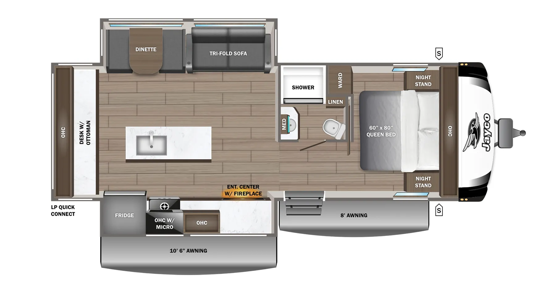 Jayco Jay Feather 27MK floor plan