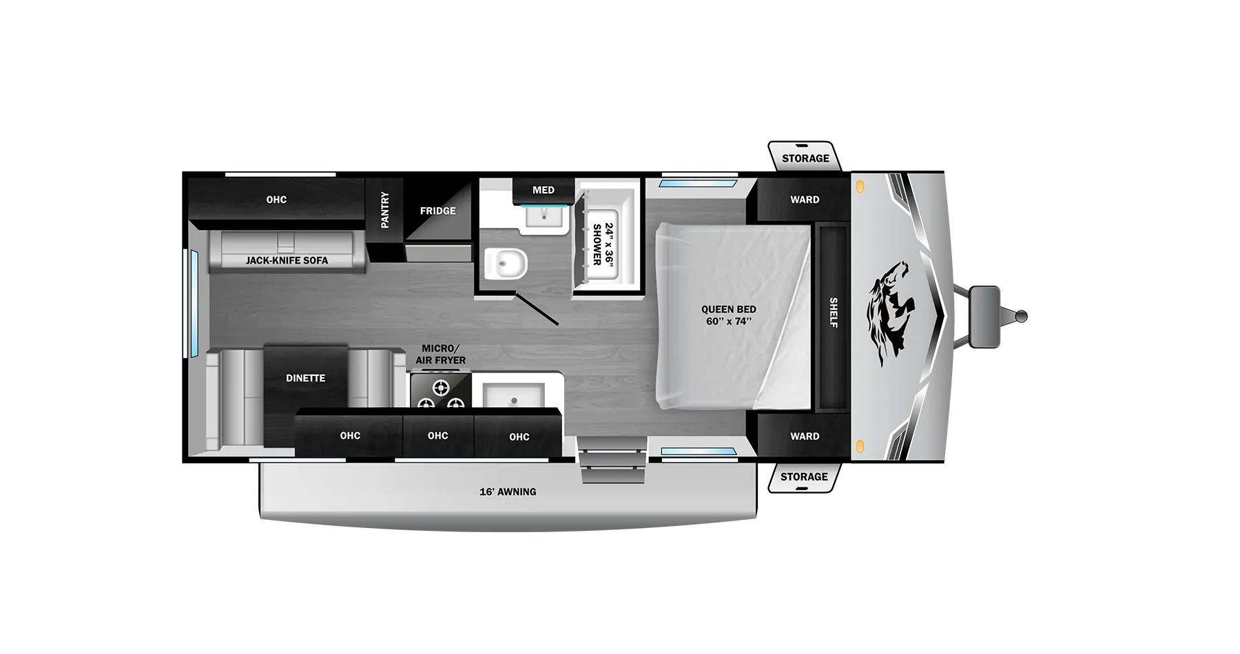 Highland Ridge Open Range Colt 21QB floor plan