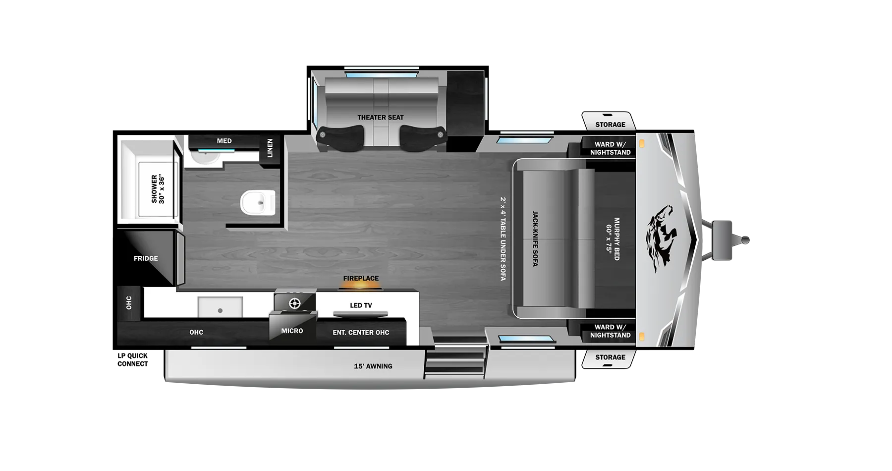 2027 Open Range RANGE LITE 200MLM - Floor plan