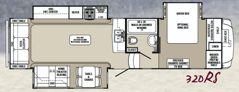 Palomino Columbus 320RS floor plan