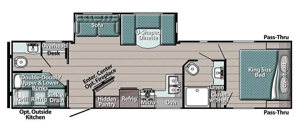 Gulf Stream TrailMaster 285DBS floor plan