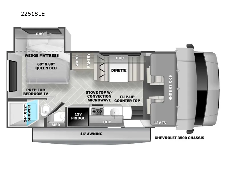 2023 Forest River Forester 2251SLE - Floor plan