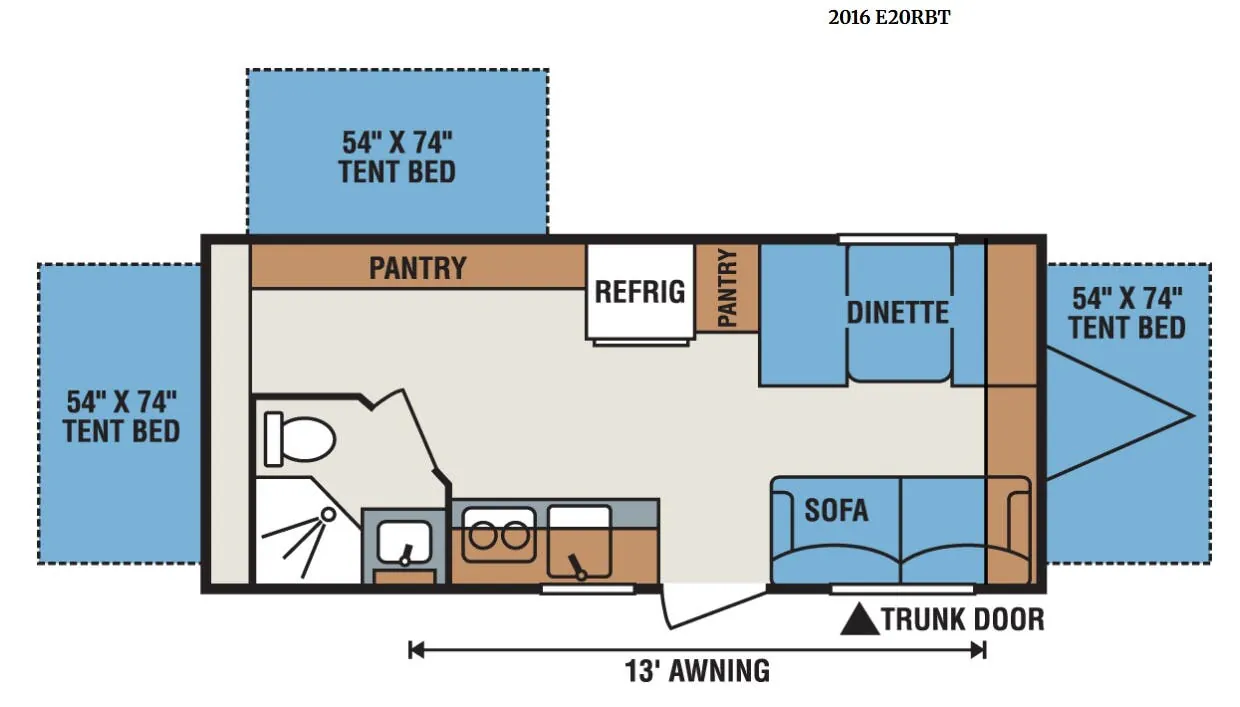 K-Z Spree Escape E20RBT floor plan