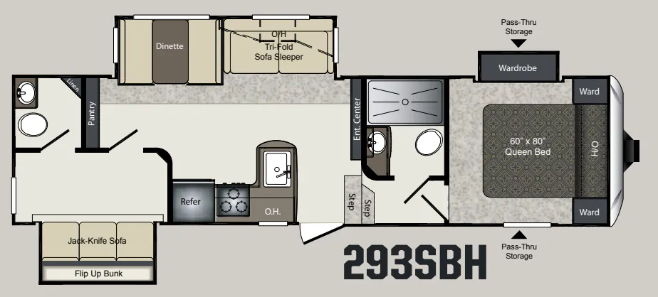 Keystone Laredo 293SBH floor plan