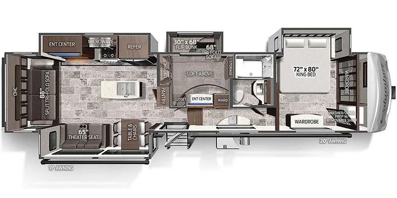 Palomino Columbus C-Series 379MBC floor plan