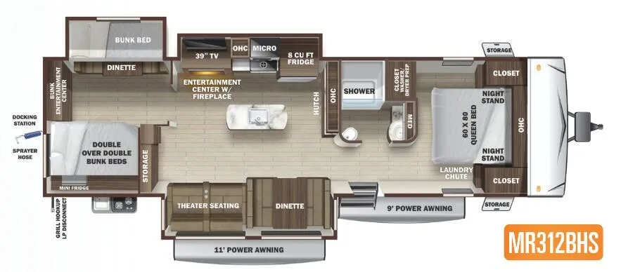Highland Ridge Mesa Ridge Limited MR312BHS floor plan