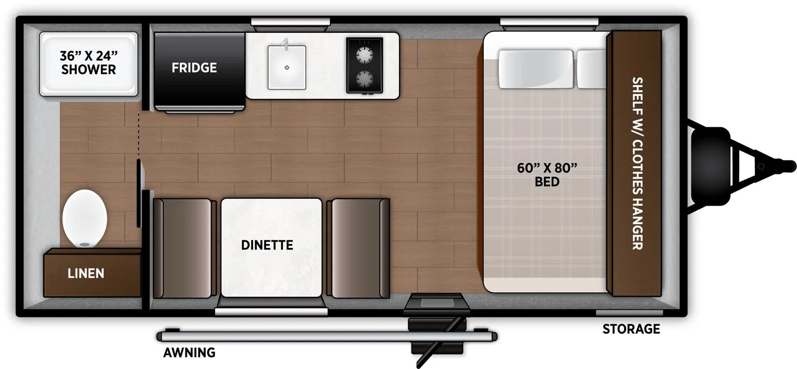 Forest River Airelume 162 floor plan