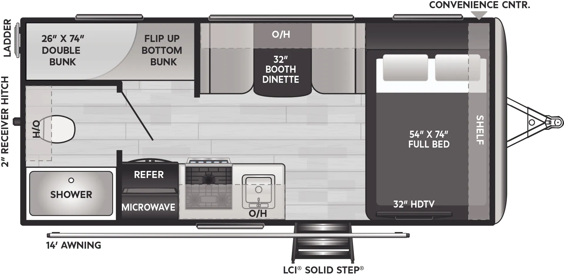 2024 Keystone Outback OBX 17BH - Floor plan