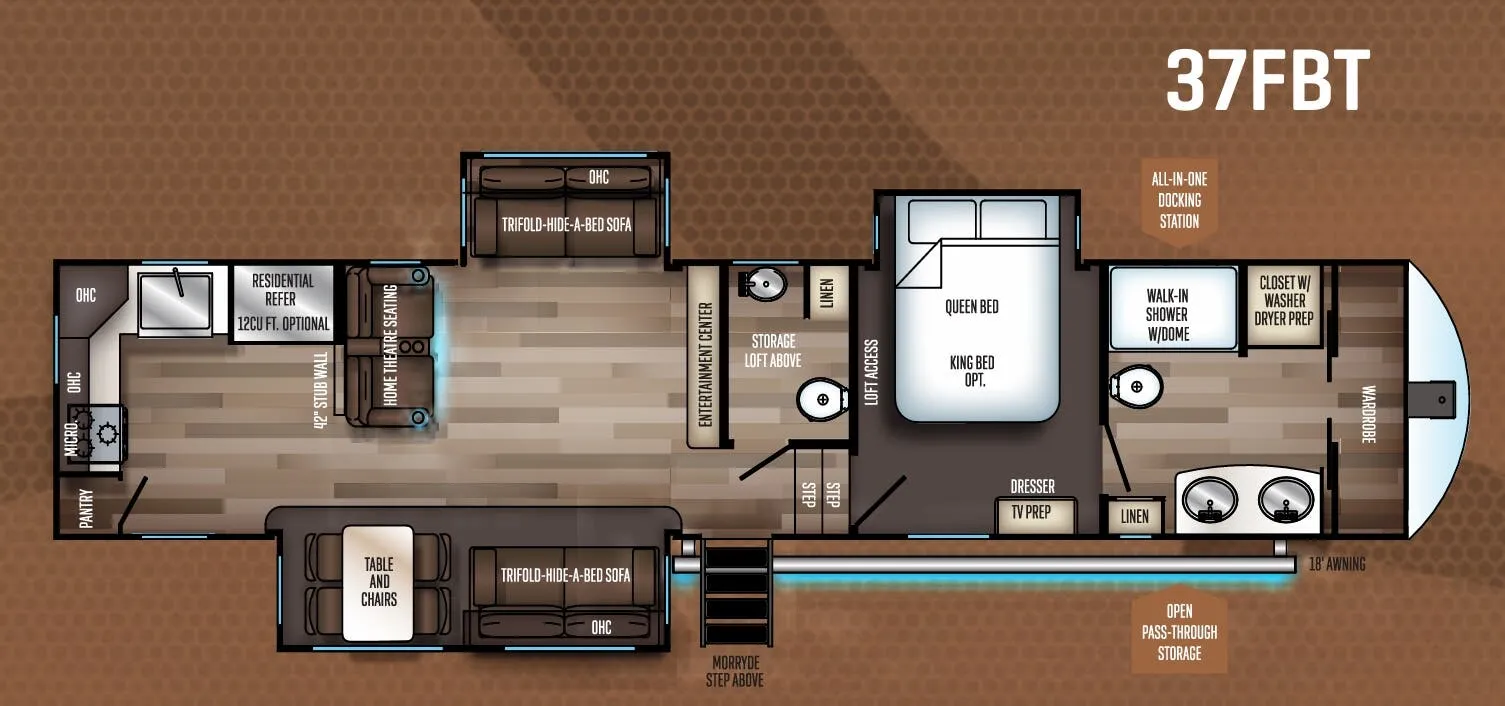 Forest River Sabre 37FBT floor plan