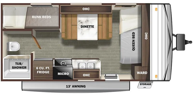 2025 Starcraft Autumn Ridge 19BH floor plan