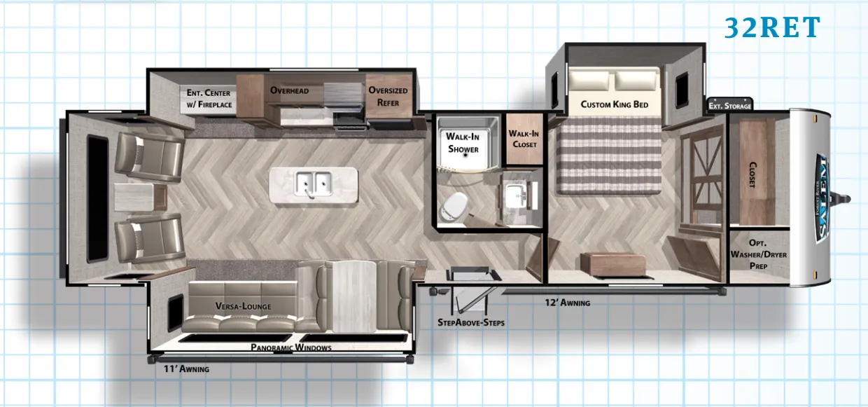Forest River Salem 32RET floor plan