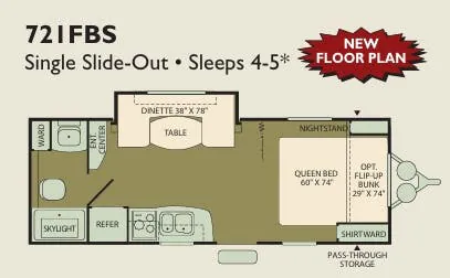 Fleetwood Backpack 721FBS floor plan