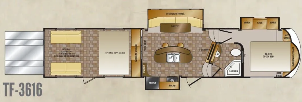 CrossRoads Elevation 3616 floor plan