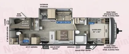 2025 Forest River Rockwood Ultra Lite 2918BH - Floor plan