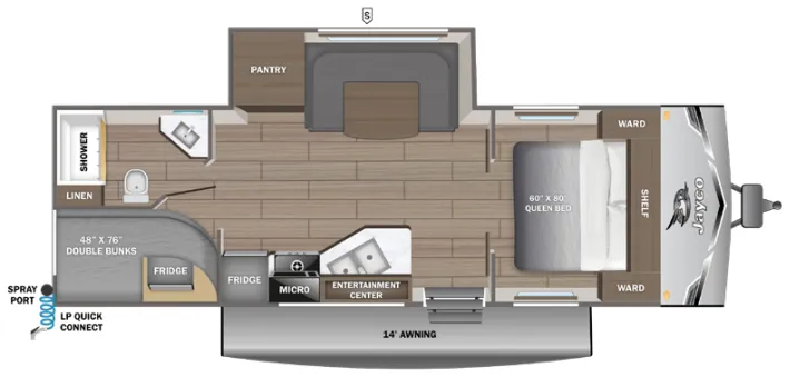 Jayco Jay Flight SLX 245BHS floor plan