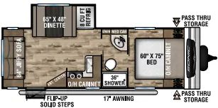 Venture RV Sonic SN231VRL floor plan