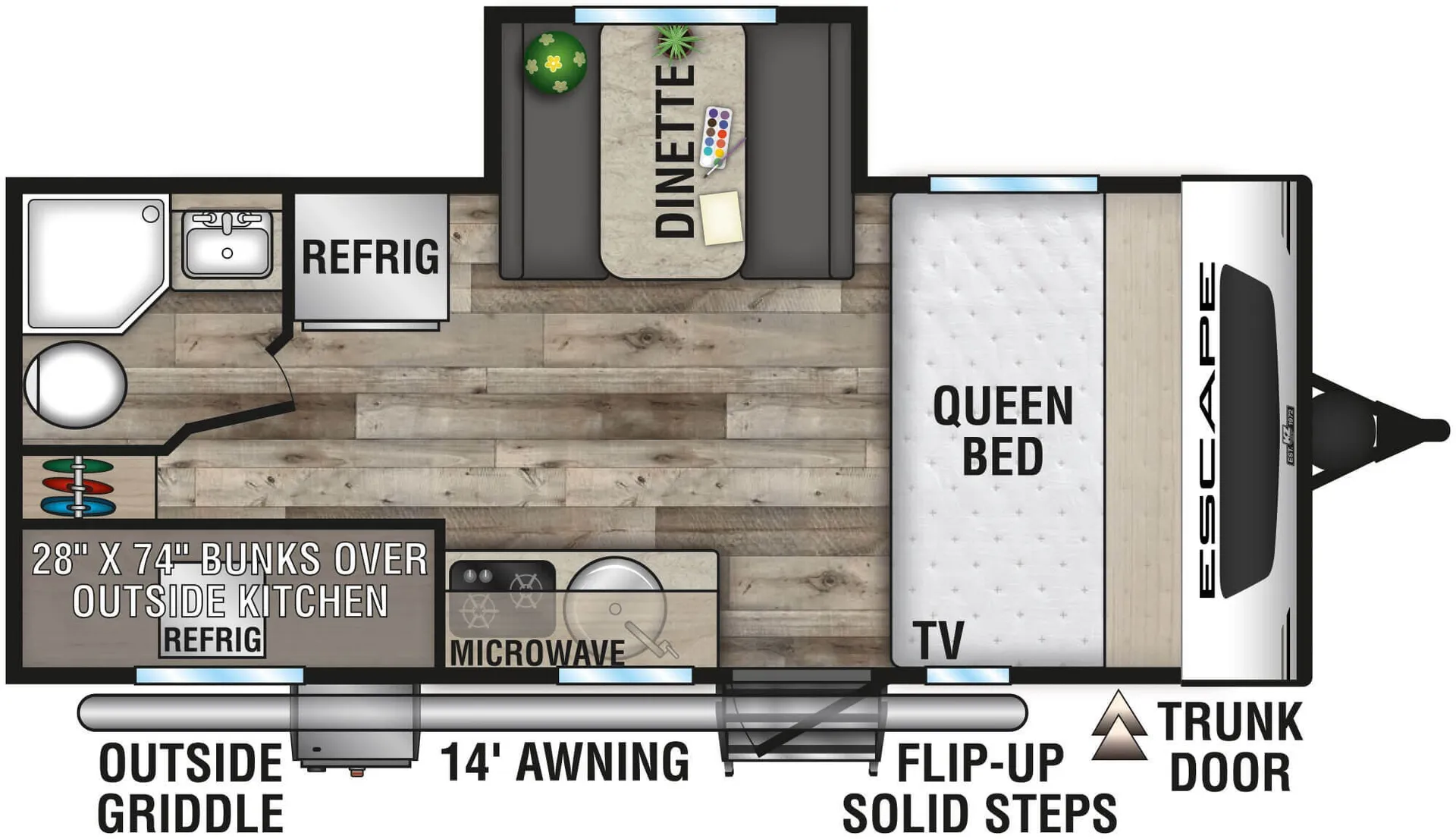 K-Z Escape E191BHK floor plan