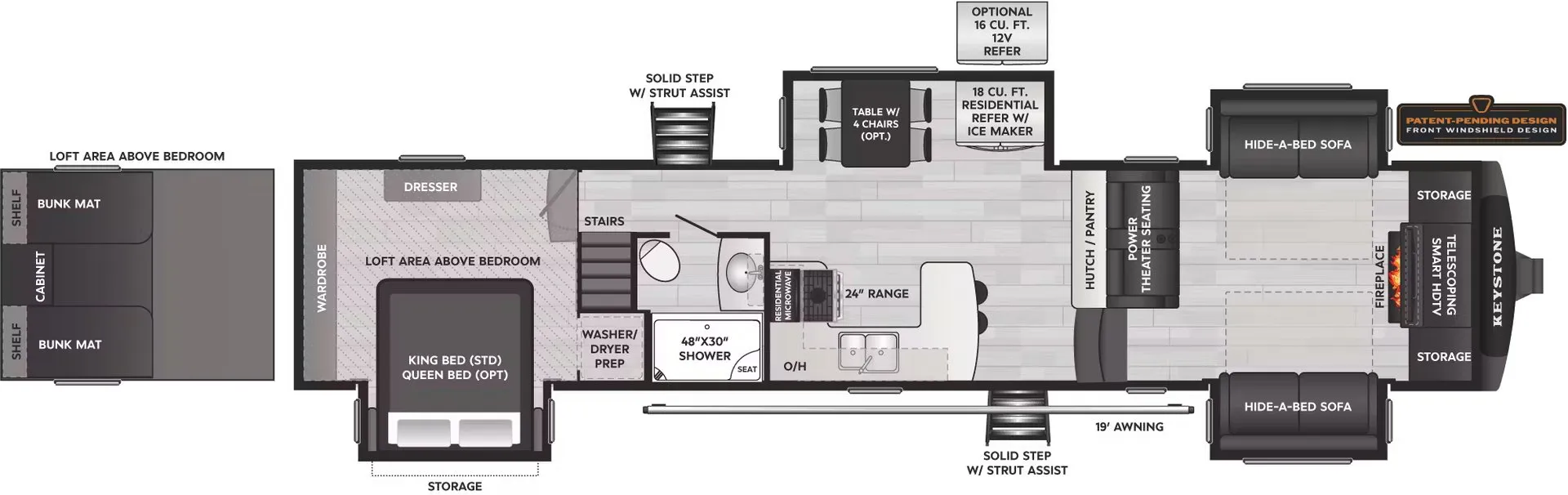 2026 Keystone Montana High Country 377FL - Floor plan
