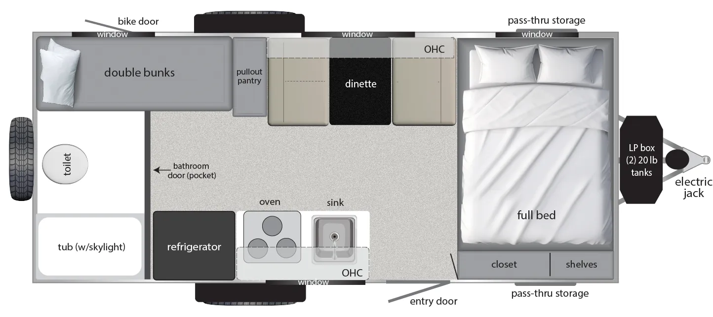 Encore RV Revue 20BH floor plan