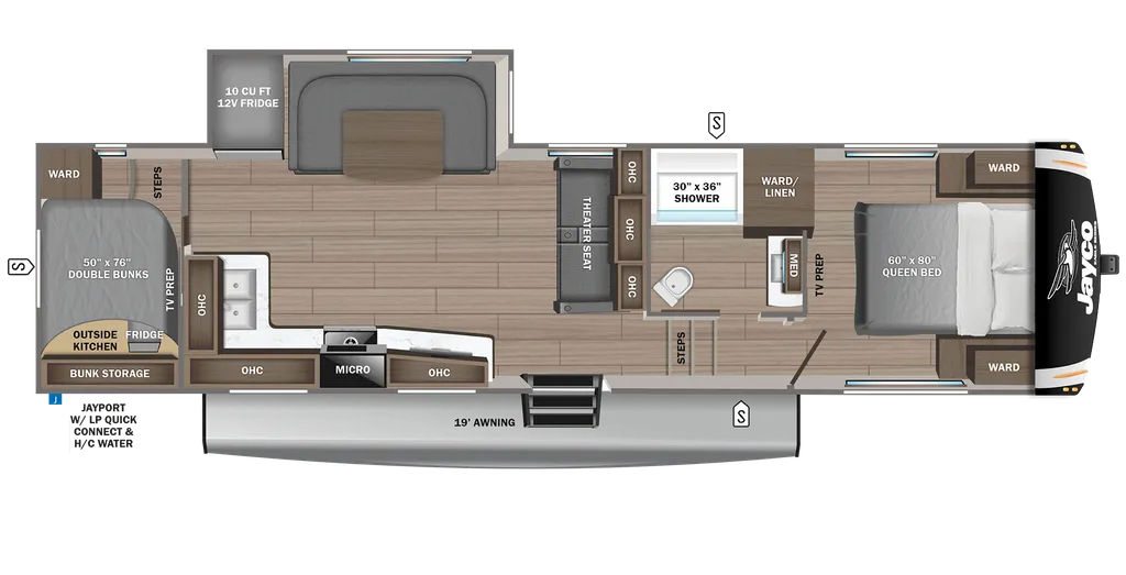 2024 Jayco Eagle HT 29DDB floor plan