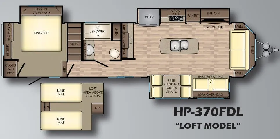 CrossRoads Hampton HP370FDL floor plan