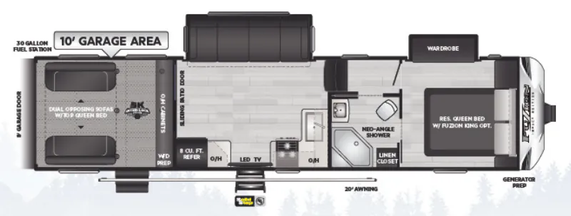 Keystone Impact 311 exterior