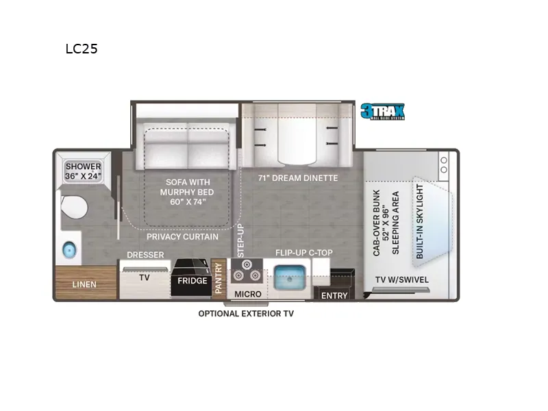 2023 Thor Motor Coach Quantum LC LC25 floor plan