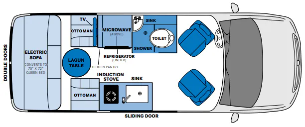 Pleasure-Way Ascent TS BASE floor plan