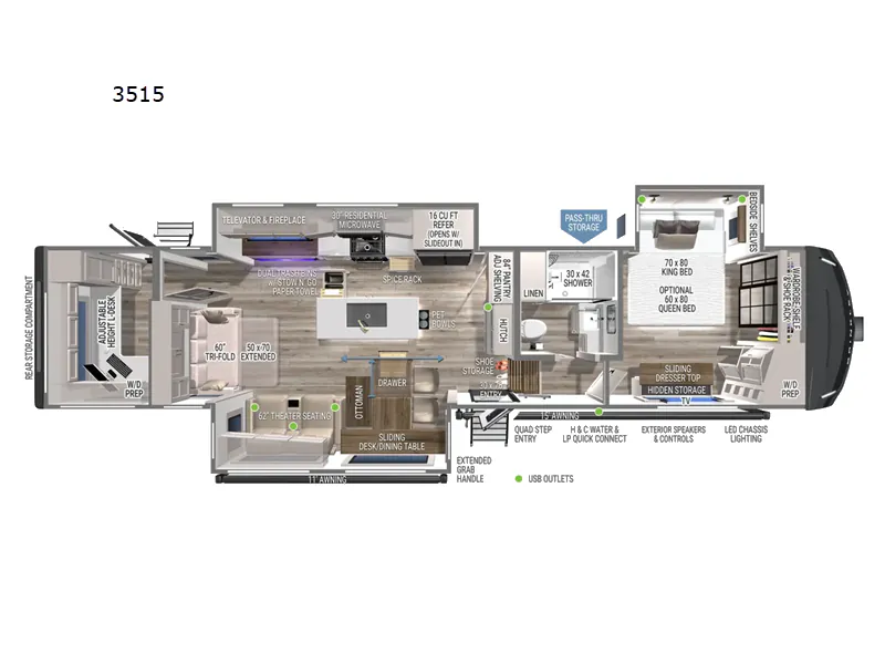2025 Brinkley Model Z 3515 - Floor plan