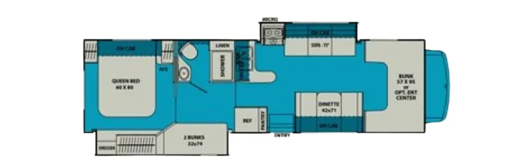 Coachmen Leprechaun 320BH floor plan