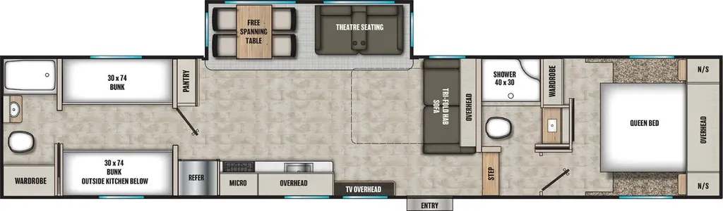 2026 Coachmen Chaparral 368TBH floor plan