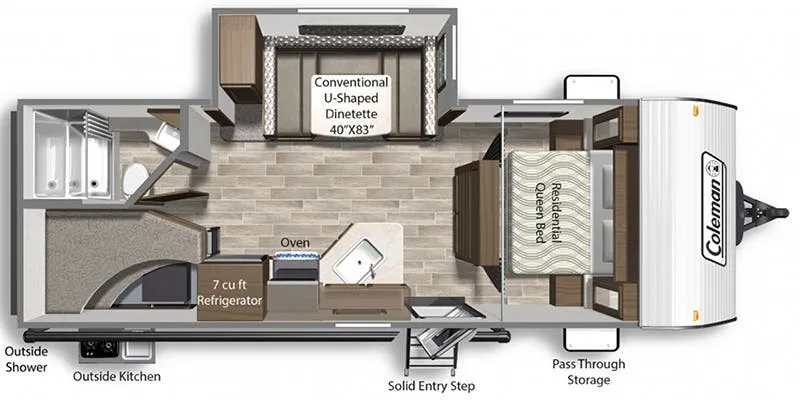 Dutchmen Coleman Lantern 244BHWE floor plan