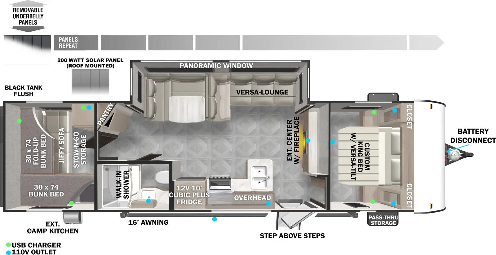 Forest River Salem Cruise Lite 273QBXL floor plan