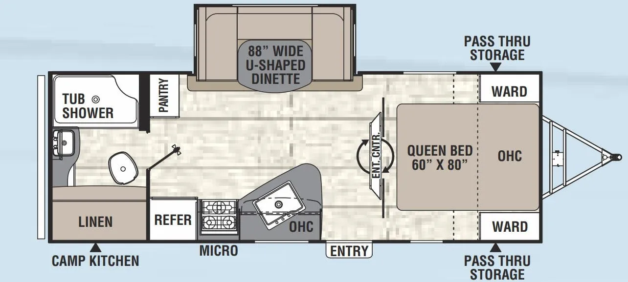 Coachmen Freedom Express Liberty Edition 231 RBDSLE floor plan