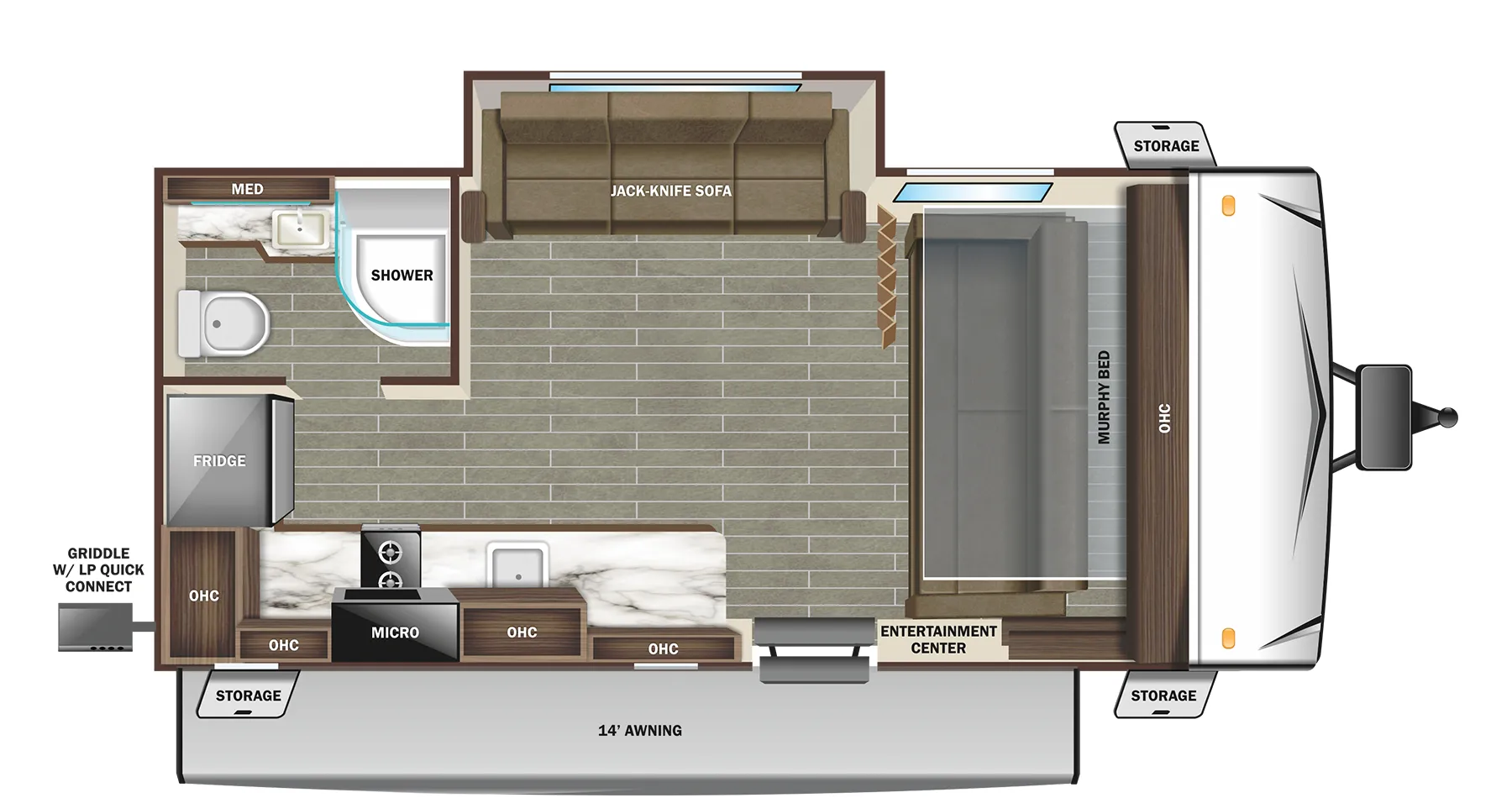Starcraft Super Lite Maxx 17MDS floor plan