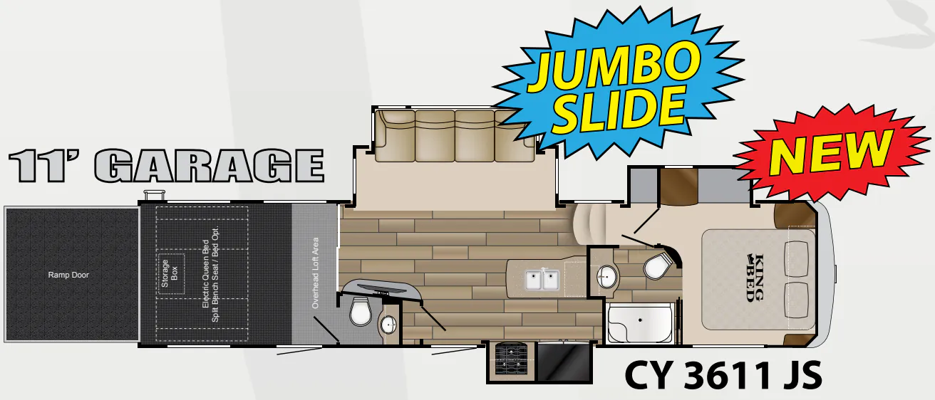 Heartland Cyclone 3611 JS floor plan