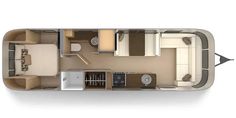 Airstream Flying Cloud 30RB floor plan